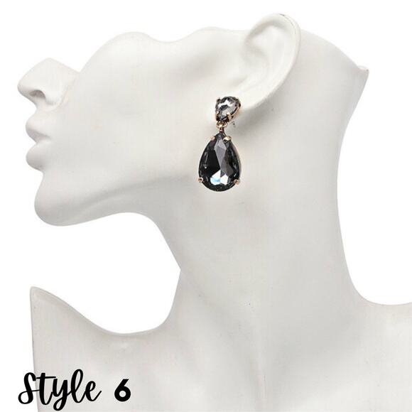 3 for $15 - Glam Earrings Collection Sparkly Drop Elegant Wedding Prom - Picture 12 of 15